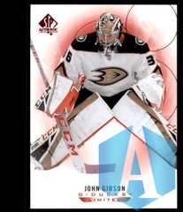 2020-21 SP Authentic Base Limited Red #63 John Gibson - Anaheim Ducks